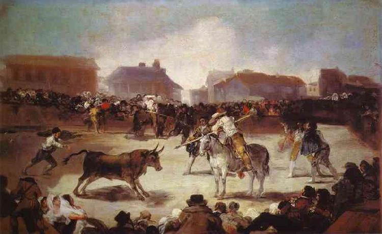 Francisco Jose de Goya A Village Bullfight